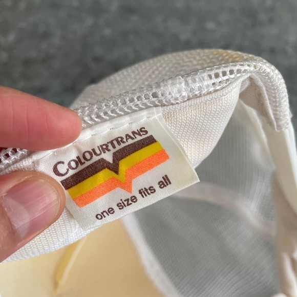 Vintage Latham Advertising Script Embroidered Snapback Hat White Blue Retro Dad - Picture 8 of 10